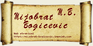 Mijobrat Bogičević vizit kartica